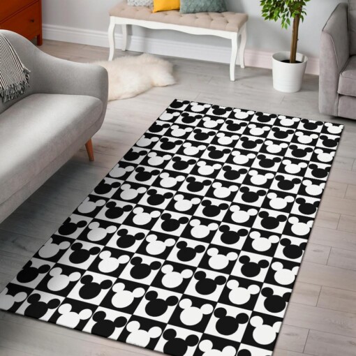 Mickey Mouse Pattern Area Rug