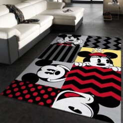 Mickey Mouse Pattern Rug  Custom Size And Printing