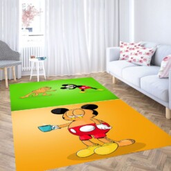 Mickey Mouse Wallpaper Carpet Rug