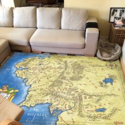 Middle Earth Map Area Rug