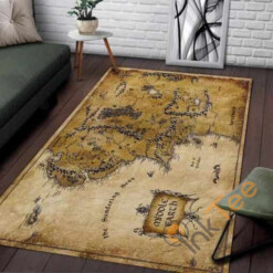 Middle Earth Map Area Rug