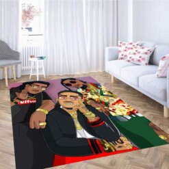 Migos X Family Guy Carpet Rug