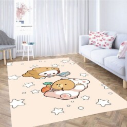 Milk And Mocha Bears Living Room Modern Carpet Rug