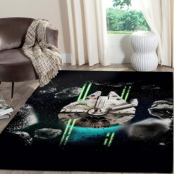 Millennium Falcon Star Wars Movies Rugs  Custom Size And Printing