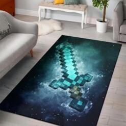 Minecraft Area Rug  Custom Size And Printing