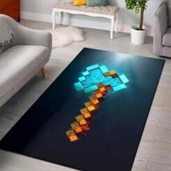 Minecraft Ax Rug  Custom Size And Printing