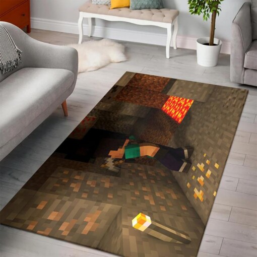 Minecraft Crafting Rug  Custom Size And Printing