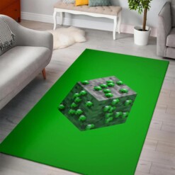 Minecraft Emerald Ore Rug