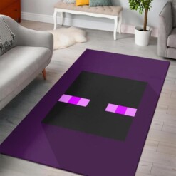 Minecraft Enderman Head Rug  Custom Size And Printing