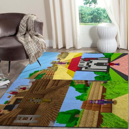 Minecraft Game Lovers Area Rug