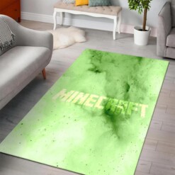 Minecraft Green Cloud Rug  Custom Size And Printing