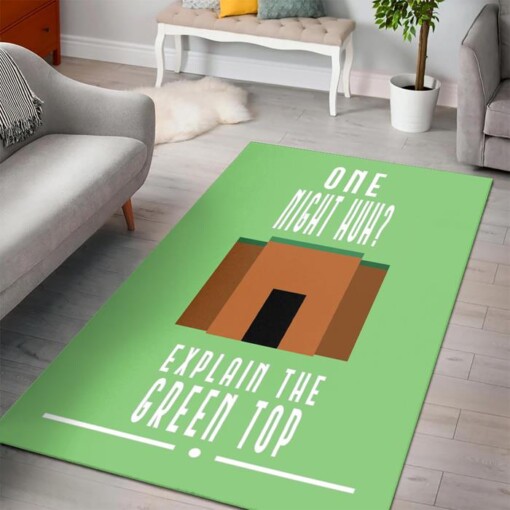 Minecraft Green Top Rug  Custom Size And Printing