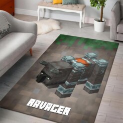 Minecraft Ravager Rug  Custom Size And Printing