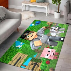 Minecraft Survival Rug  Custom Size And Printing