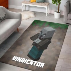 Minecraft Vindicator Rug  Custom Size And Printing