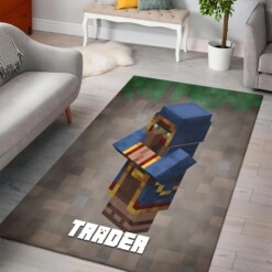 Minecraft Wandering Trader Rug  Custom Size And Printing