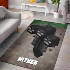 Minecraft Wither Rug  Custom Size And Printing