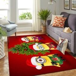 Minions Vestidos De Santa Carpet Floor Area Rug