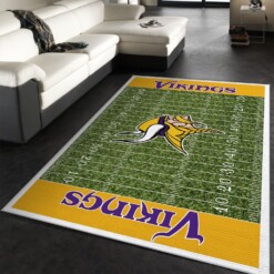 Minnesota Vikings NFL Rug  Custom Size And Printing