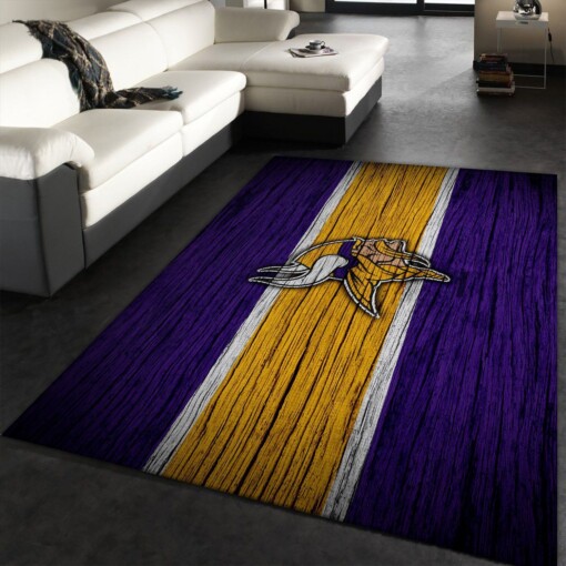 Minnesota Vikings Rug  Custom Size And Printing