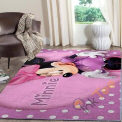 Minnie Mouse Disney Movies Mickey Rectangular Rug