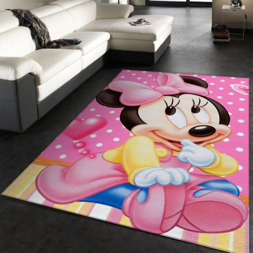 Minnie Mouse Movies Rug  Custom Size And Printing
