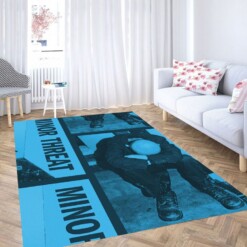 Minor Threat Straight Edge Living Room Modern Carpet Rug