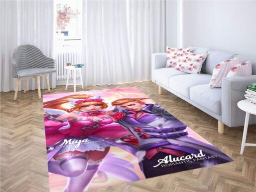 Mobile Legend Miya And Alucard Carpet Rug