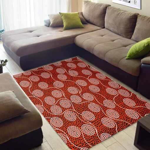Modern African American Abstract Natural Hair Seamless Pattern Design Floor Carpet Inspired Living Room Rug