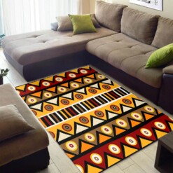 Modern African American Black Art Ethnic Seamless Pattern Large Carpet Themed Home Rug