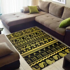Modern African Attractive Style Afrocentric Pattern Art Carpet Living Room Rug