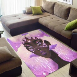 Modern African Beautiful Style Afro Lady Design Floor Carpet Inspired Living Room Rug