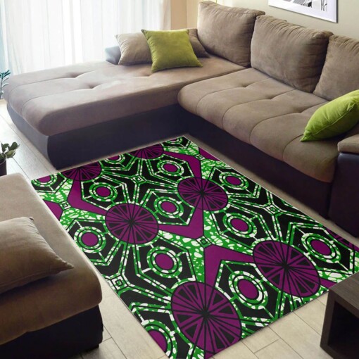 Modern African Cool Black History Month Afrocentric Art Design Floor Style Rug