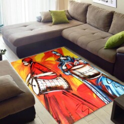 Modern African Pretty Natural Hair Black Girl Large Carpet Inspired Living Room Rug