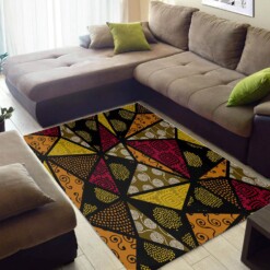 Modern African Style Awesome Afrocentric Pattern Art Themed Home Rug