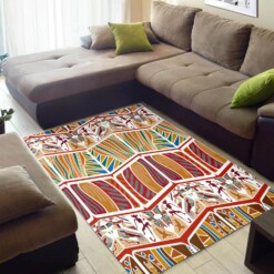 Modern African Style Colorful American Black Art Seamless Pattern Themed Carpet House Rug