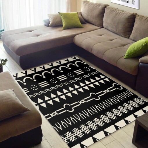 Modern African Style Holiday American Black Art Seamless Pattern Living Room Rug