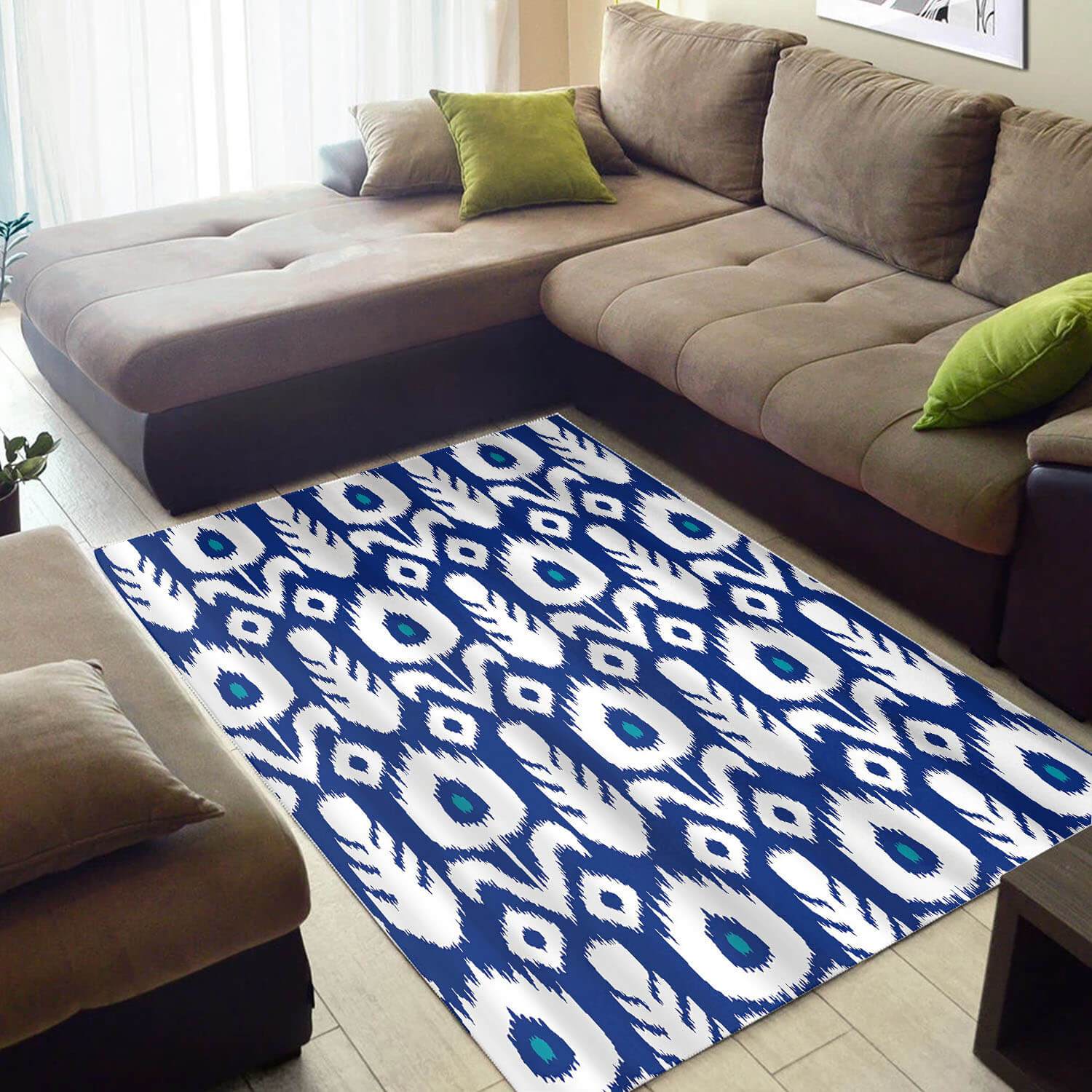 Modern African Style Retro American Art Afrocentric Themed Carpet Living Room Rug