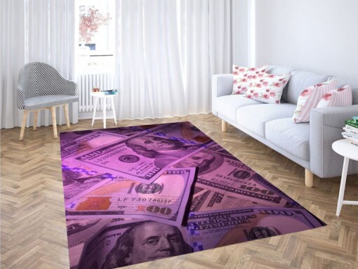 Money Wallpaper Living Room Modern Carpet Rug