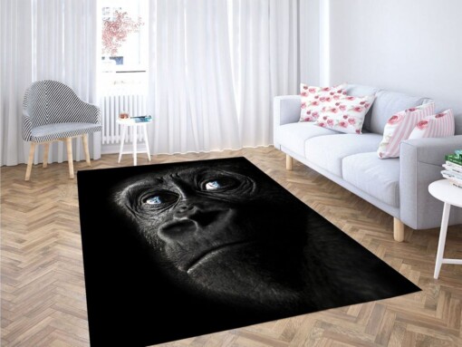 Monkey Almost Crying Living Room Modern Carpet Rug