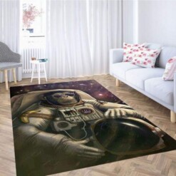 Monkey Space Farer Carpet Rug