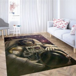 Monkey Space Farer Living Room Modern Carpet Rug