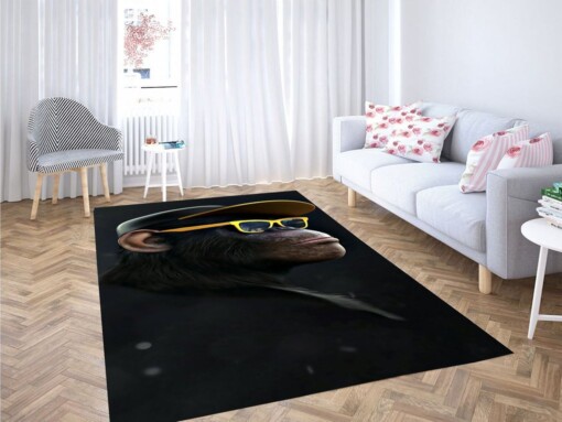 Monkey Wallpaper Living Room Modern Carpet Rug