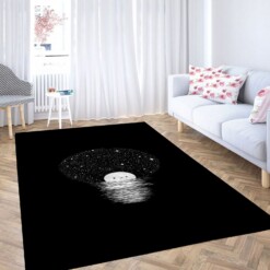 Monochrom Black Carpet Rug