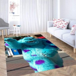 Monster Blue Wallpaper Carpet Rug