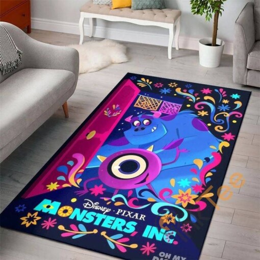 Monsters Disney Movies Living Room Designer Inspired Christmas Lover Rug