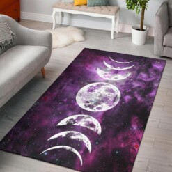 Moon Phase Wicca Area Rug