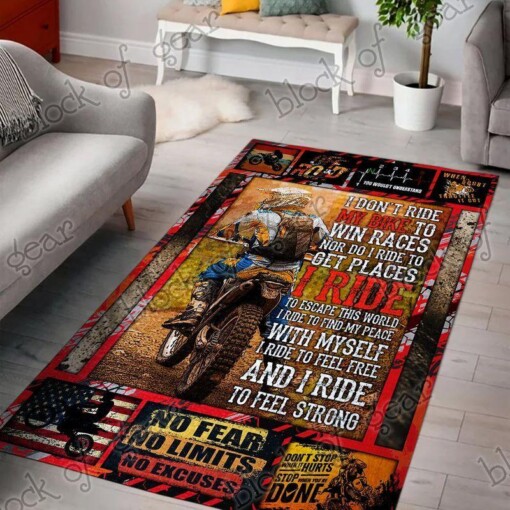 Motocross Living Room Rug