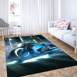 Motorcycle Cyberpunk 2077 Living Room Modern Carpet Rug