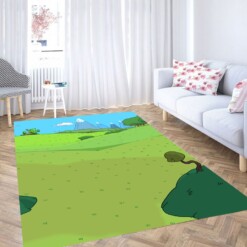 Mountain Adventure Time Living Room Modern Carpet Rug